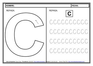 Metodo Lectoescritura Pictogramas Letra C