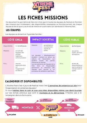 Missions Bénévoles Xtreme Fest 2025