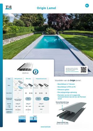 Productfiche ORIGIN T&A NL