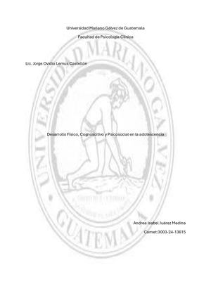 Revista De Desarrollo Físico, Cognoscitivo Y Psicosocial