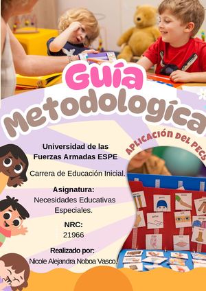 Guía Metodologíca De Aplicación Del Pecs