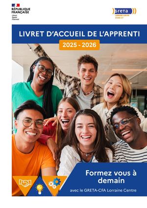 Livret d'accueil des apprentis 2025 GLC