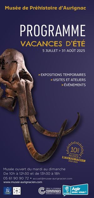 Programme Vacances D'été 2025 Musée De L'aurignacien Web