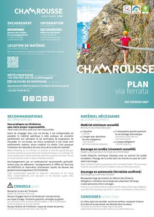 Dépliant via ferrata - Chamrousse - 2025