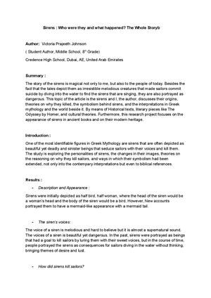 Sirens: who were they and what happened? The whole story