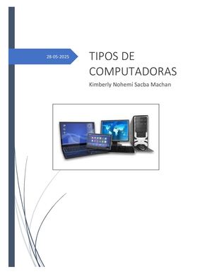 Tipos De Computadoras
