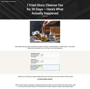 Gluco Cleanse Tea Review