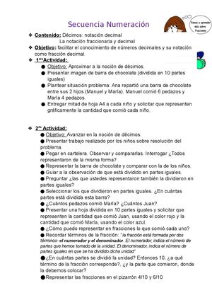 Secuencia Numeración