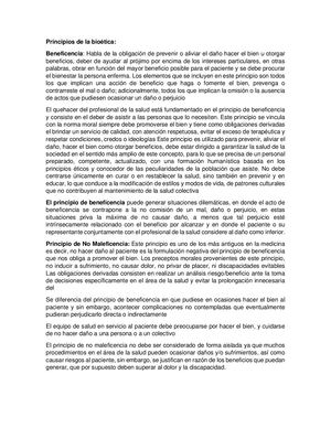 Bioetica Y Sus Principios