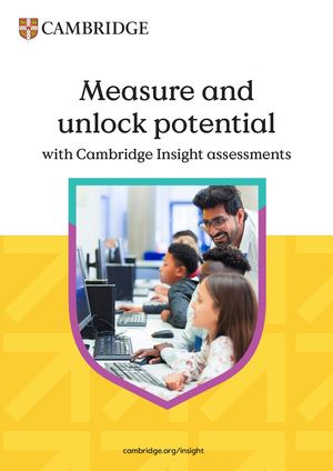 International Cambridge Insight Brochure 2025