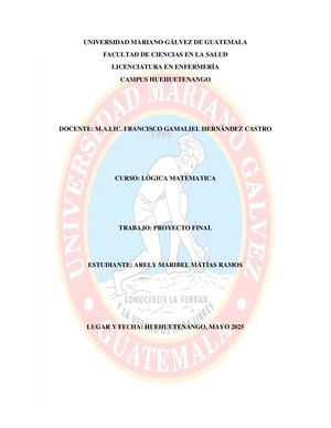 Proyecto Final Lógica Matematica Arely M