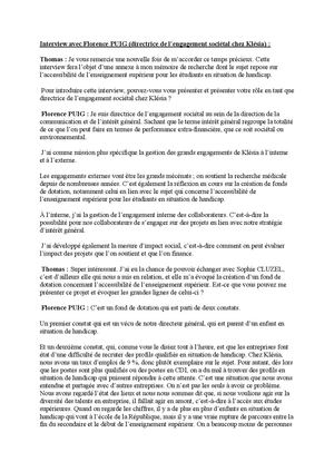 Interview Avec Florence Puig