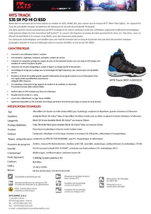 MTS CHAUSSURES TRACK S3S