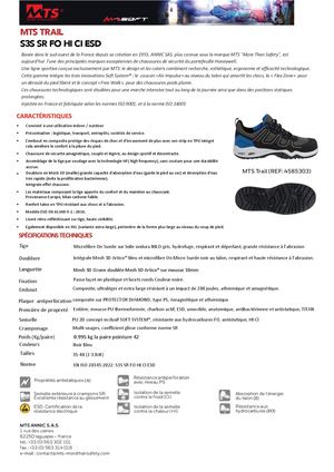 MTS CHAUSSURES TRAIL S3S