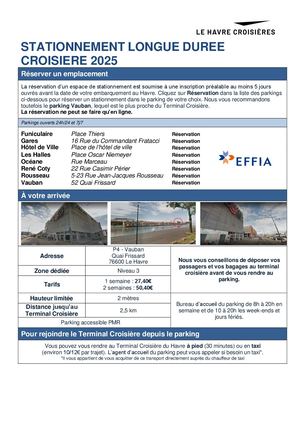 Le Havre Fiche Info Stationnement