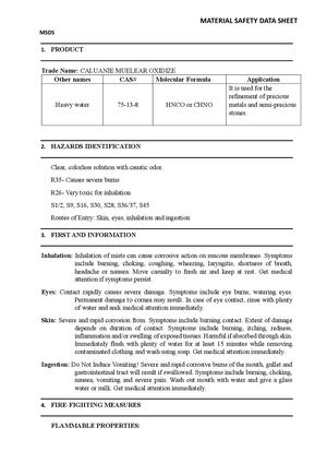Material Safety Data Sheet (Msds) calunaieoxidize.com