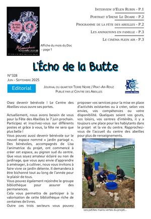 Echo de la Butte Juin Septembre 2025