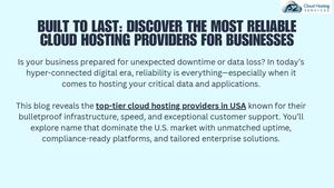 Reliable Cloud Hosting Solutions in USA | Scalable & Secure
