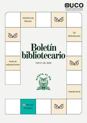 Boletín De Novedades Biblioteca UCO (5/2025)