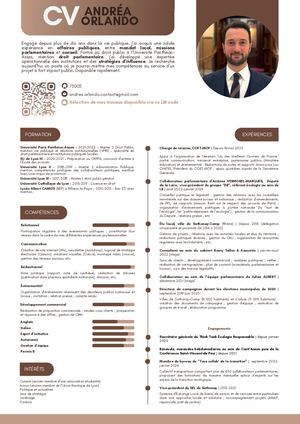 CV Andréa ORLANDO