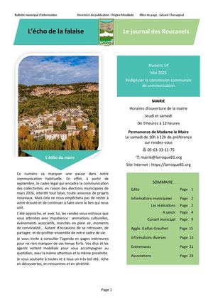 Echo De La Falaise N°54 Mai 2025