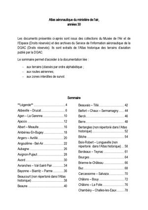 6 Atlas aéronautique du ministère de l'air - années 30