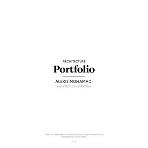 Portfolio - Alexis Mohamadi