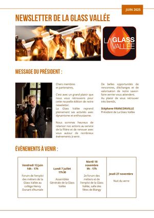 Newsletter La Glass Vallée Juin 2025
