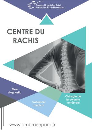 Brochure Centre Du Rachis 2025