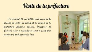 Compte Rendu de la visite de la Préfecture