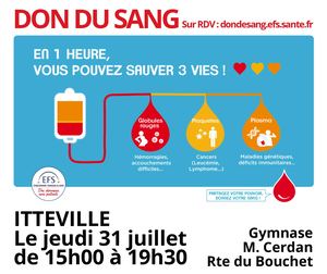 Don Du Sang 31 juillet