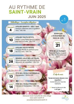 Au rythme de St Vrain N°1 Juin 2025