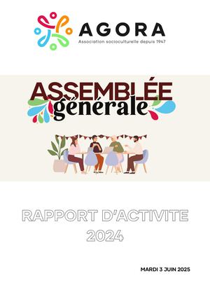 Rapport d'activité - AG 2025