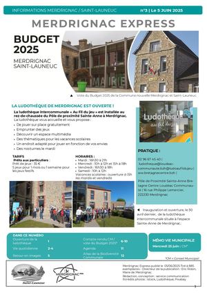 Merdrignac Express n°3 du 5 juin 2025