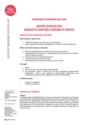 MS SSS Programme De Formation 2025 2026