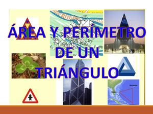 Geometría ÁRea Y Perímetro De Un Triángulo