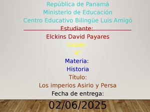 Imperios Asirio Y Persa