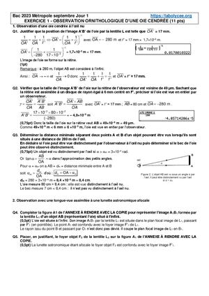2023 09 Metropole J1 Exo1 Correction Oie Lunette Diffraction Interferences 11pts 0