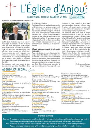 Eglise d'Anjou Juin 2025 N°203