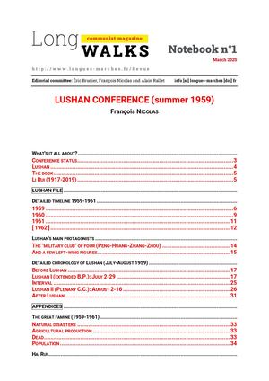 Lushan Conference (summer 1959)