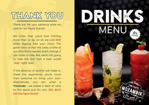 Non Alcoholic Drinks Menu 2025