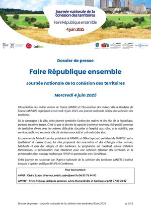 Dossier De Presse AMRF&AMVBF