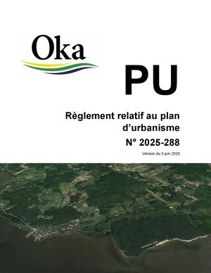 Projet de règlement 2025-288 relatif au plan urbanisme