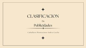 Clasificación de publicidades