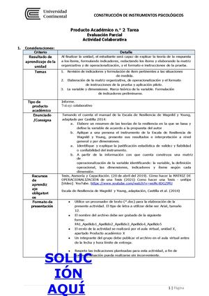 Construcción De Instrumentos Psicológicos Pa2