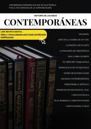 Revista Final Historia De Las Ideas Contemporaneas (Modulo 1, 2 Y 3)