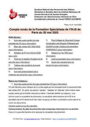 CR FS INJS Paris 20 05 2025