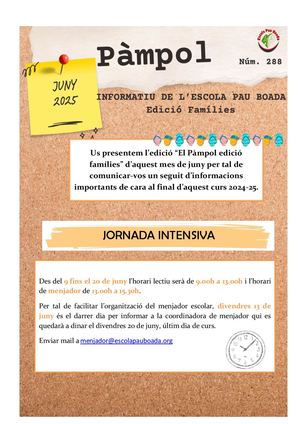 El Pàmpol Famílies Juny 2025