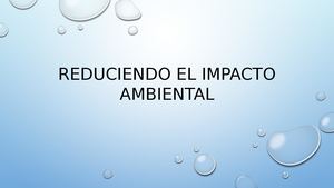 Reduciendo El Impacto Ambiental Sm Fr