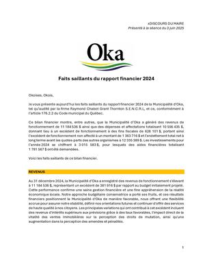 Faits saillants 2024